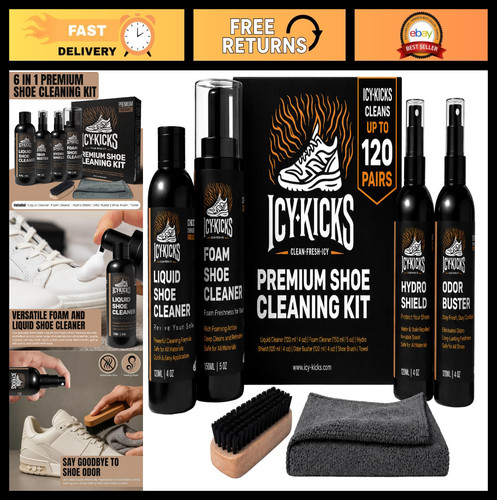 Shoe cleaning kit - 6-in-1,